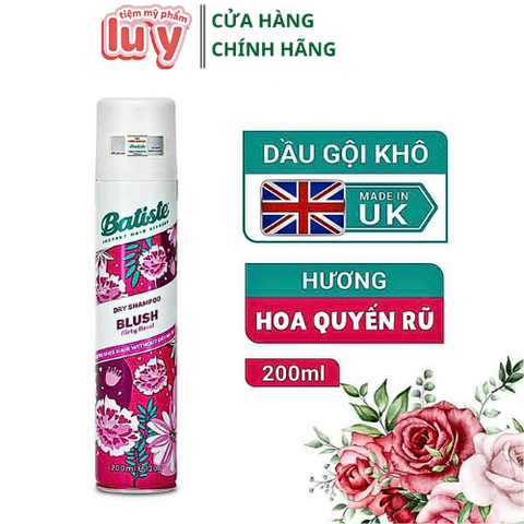 Dầu gội khô Batiste - Hương phấn hoa nhẹ nhàng
