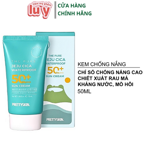Kem Chống Nắng Kháng Nước PRETTYSKIN THE PURE CICA WATERPROOF SUN CREAM