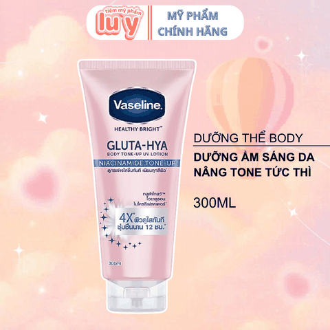 Sữa Dưỡng Thể Vaseline Gluta 4X Nâng Tone 300ml