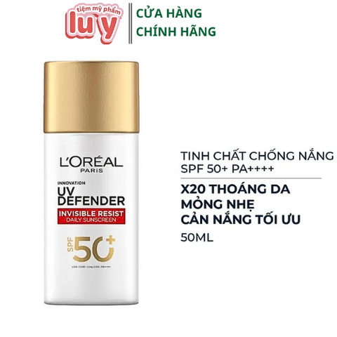 Kem Chống Nắng LOREAL Invisible Fluid 20X - Vạch đỏ