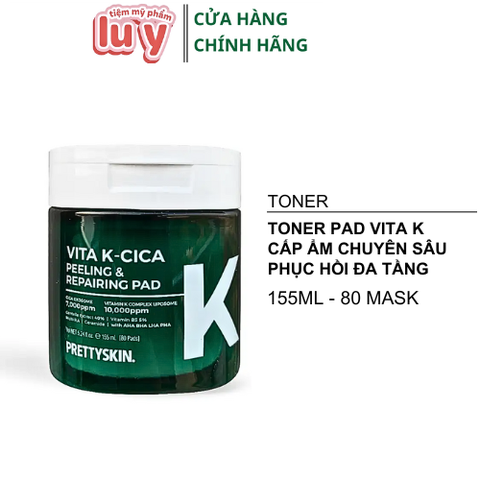 Toner Pad Vita K Cica Prettyskin [Hàng Công Ty + Full VAT]