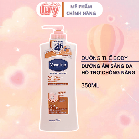 Sữa Dưỡng Thể Vaseline Gluta 24X Chống Nắng 350ml