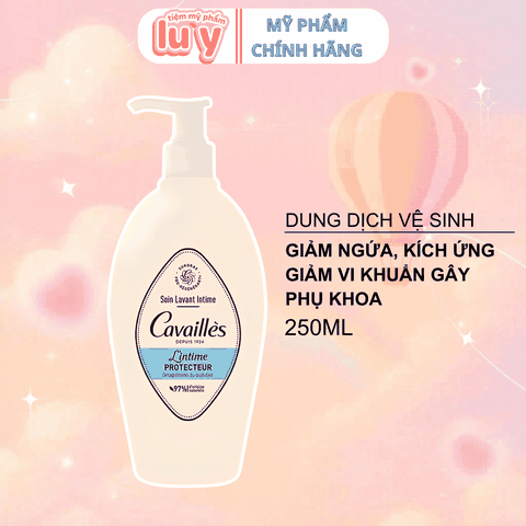 Dung Dịch Vệ Sinh Phụ Nữ Cavailles Xanh Dương Ngăn Mùi Ngừa Khuẩn 250ml