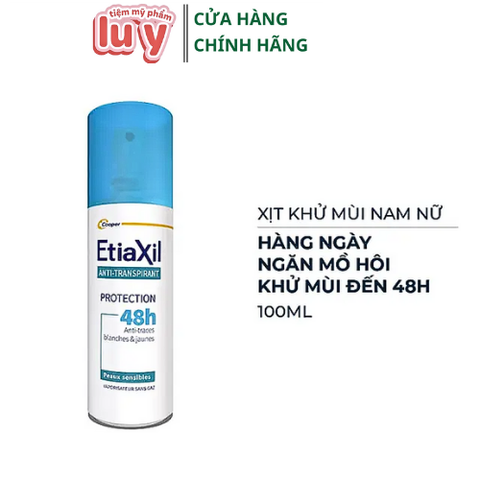 Xịt khử mùi chân Etiaxil Déodorant 48h Pieds 100ml