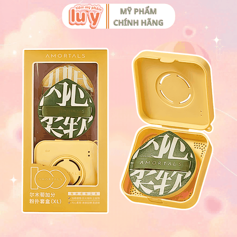 Bộ Bông Mút Amortals Tán Kem Nền Dạng Lỏng Gồm 2 Bông Mút + 1 Hộp Đựng Size XL