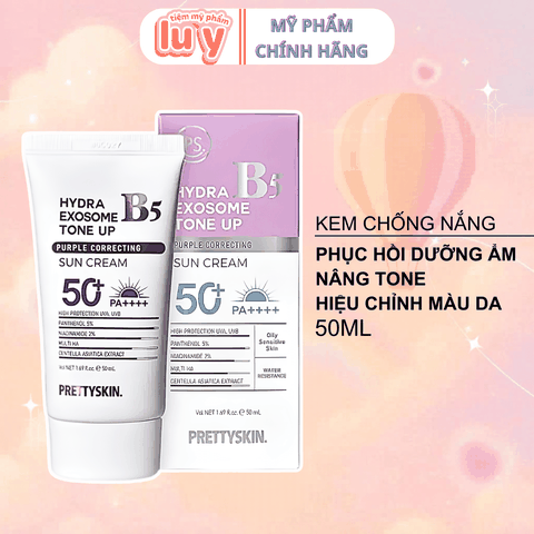 Kem Chống Nắng B5 PrettySkin Tím 50ML