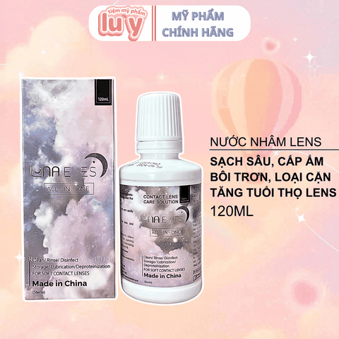 Nước Ngâm Lens LUNA EYES 120ML - Dành Cho Kính Áp Tròng