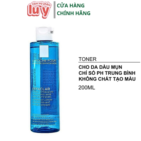 Toner Nước Hoa Hồng La Roche Posay 200ml Da Dầu Mụn [Hàng Công Ty + Full VAT]