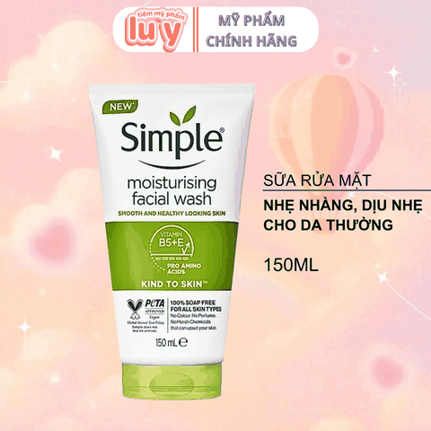 Sữa Rửa Mặt SIMPLE - Trắng Da Thường