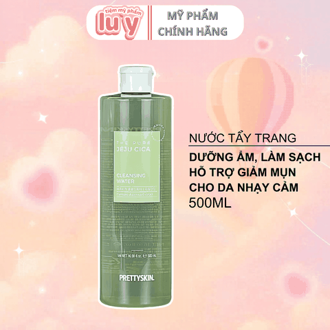 Nước Tẩy Trang rau má Jeju Cica PRETTYSKIN 500ML