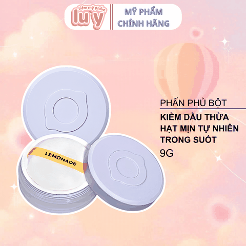 Phấn Phủ Bột Lemonade Thuần Chay Trong Suốt 9g