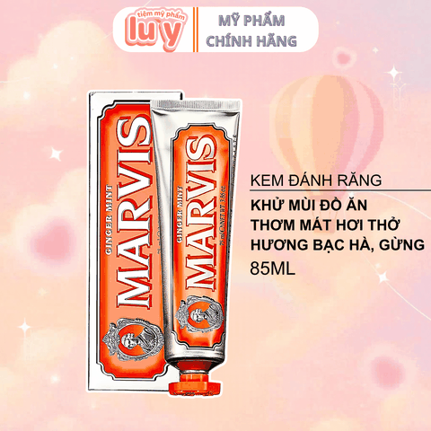Kem đánh răng Marvis Ginger Mint 85ML Bạc Hà, Gừng