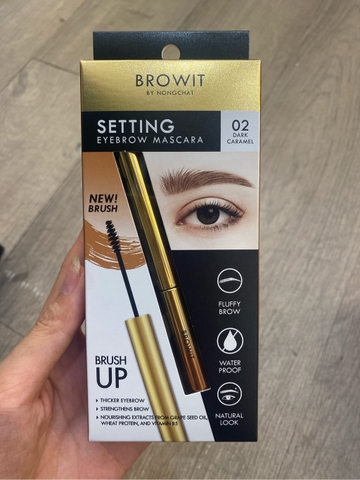 Mascara chuốt mày browit nongchat -#02 nâu socola