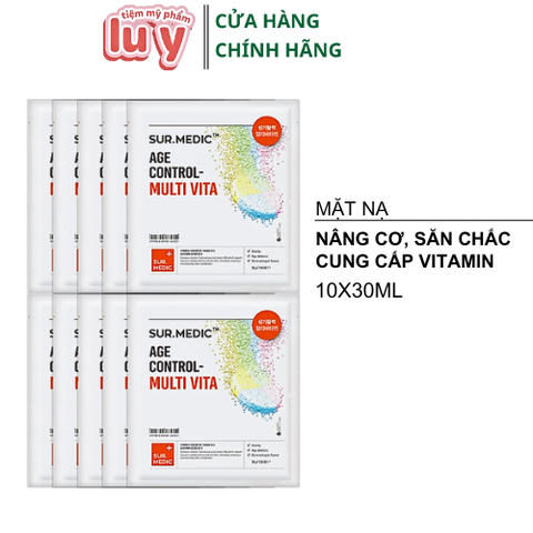 Hộp 10 Mặt Nạ Sur Medic Sur.Medic Age Control Multi Cung Cấp Vitamin