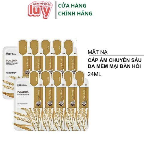 Hộp 10 Mặt nạ Mediheal Essential Nâu Ngăn Lão Hóa
