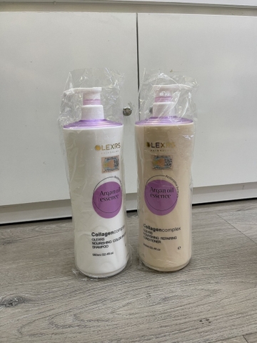 Cặp Gội Xả OLEXRS Argan Oil Mẫu Mới - 960ml - Hồng [Cty - Full VAT]