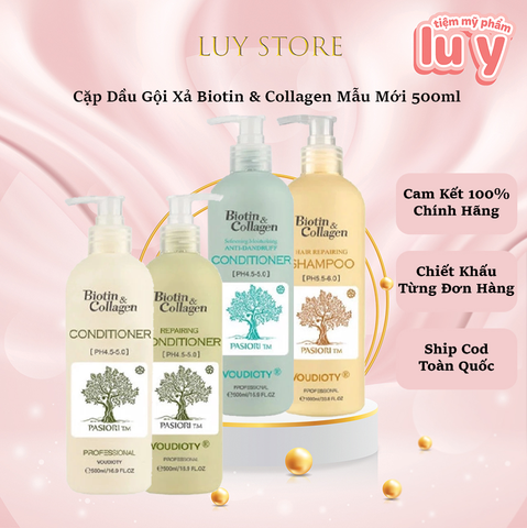 [Dầu Gội] BIOTIN Collagen - Trắng - Trị rụng tóc - 500ML­ [Cty - Full VAT]