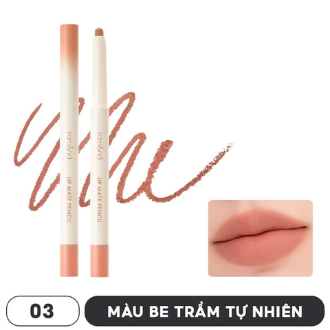 Chì Kẻ Viền Môi 2 Đầu Romand #03 - Be Trầm Tự Nhiên