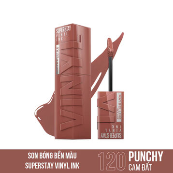 Son Kem Bóng Maybelline #120 Punchy Cam Đất [Hàng Công Ty + Full VAT]