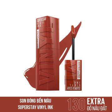 Son Kem Bóng Maybelline #130 Extra - Đỏ Nâu Đất [Cty - Full VAT]