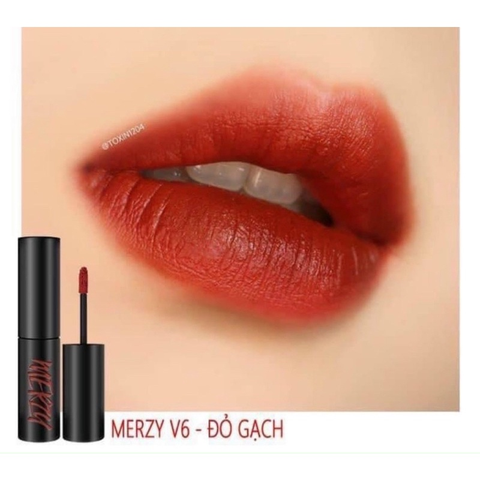 Son Kem Merzy The First Velvet Tint V6 Firenze Negroni (Vỏ Đen)