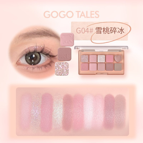Bảng Phấn Mắt 10 Ô Gogo Tales G04 Sweet Misty Eyeshadow Palette [Cty - Full VAT]