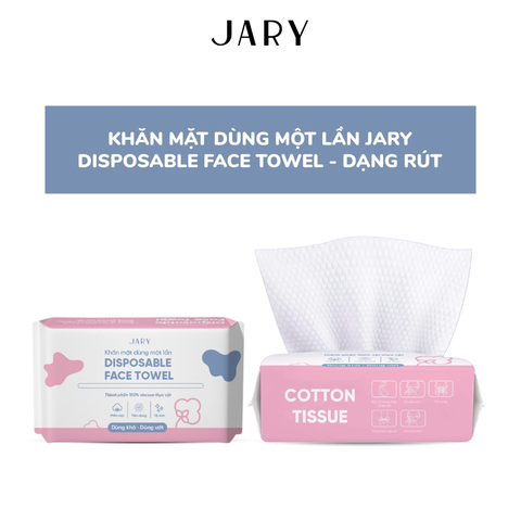 Khăn Lau Mặt Dùng 1 Lần JARY DISPOSABLE FACE TOWEL - Dạng Rút [Cty - Full VAT]