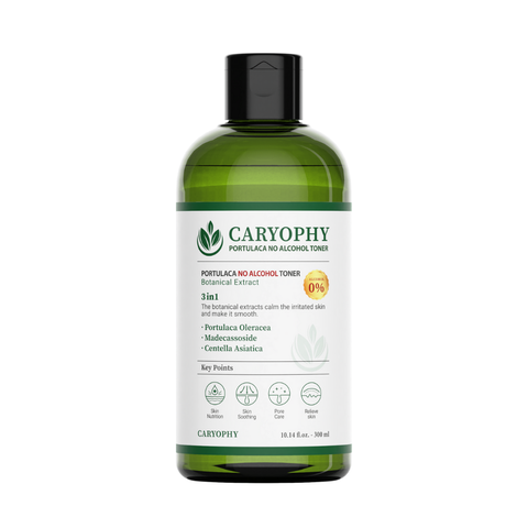 Toner Caryophy Portulaca 300ML - Nước Hoa Hồng Làm Giảm Và Ngăn Ngừa Mụn [Cty - Free VAT]