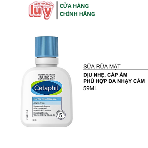 Sữa Rửa Mặt Cetaphil Dịu Lành Cho Da Nhạy Cảm 59ml [Hàng Cty - Free VAT]