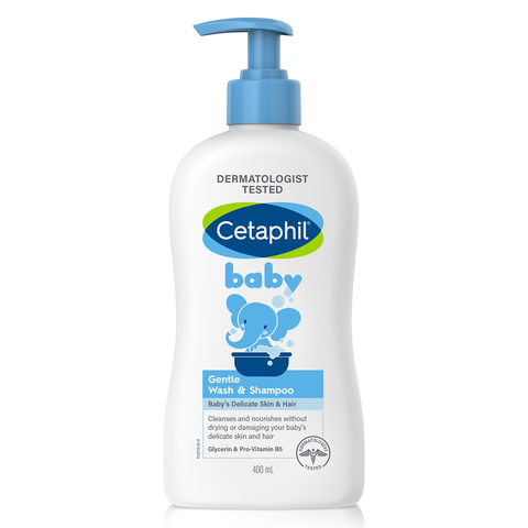 Sữa Tắm Gội Cetaphil 400ml Dịu Nhẹ Dành Cho Bé [Hàng Cty - Free VAT]