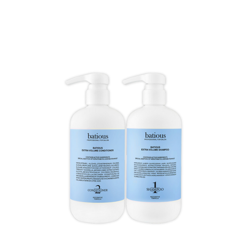 Sét Quà Cặp Gội Xả Batious 500ml Xanh Nuôi Dưỡng, Phục Hồi (+ Bông Tắm + Túi) [Hàng Cty - Free VAT]