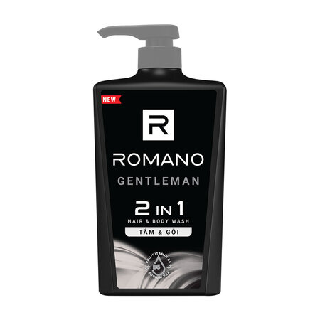 Sữa Tắm Gội 2 Trong 1 Romano Hương Nước Hoa Gentleman 650g [Hàng Cty - Free VAT]