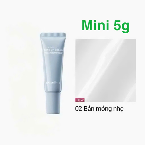 [Mini] Kem Lười Trang Điểm Carslan Nâng Tone, Kem Lót, Che Khuyết Điểm 5G - Màu Xanh