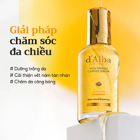 Serum Cấp Ẩm Dưỡng Sáng Da D'alba Vita Toning Capsule Serum 50ml