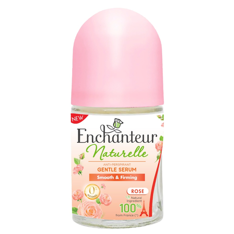 [Mini] Lăn Ngăn Mùi Enchanteur Naturelle Serum Hương Hoa Hồng Chai 25ml