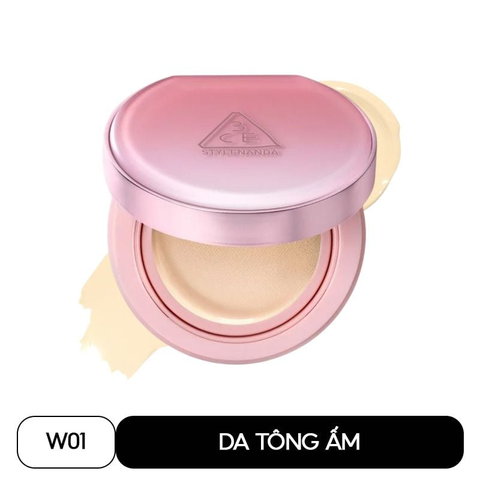 Phấn Nước 3CE Fitting Mesh Cushion #W01 - Da Tone Ấm