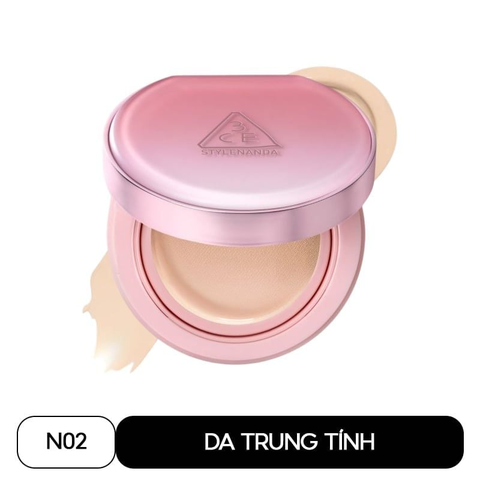 Phấn Nước 3CE Fitting Mesh Cushion #N02 - Da Trung Tính