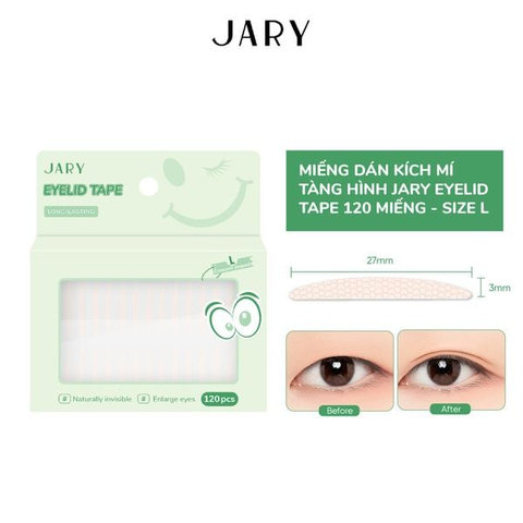Dán Kích Mí Jary Tàng Hình Tape 120 miếng Size L [Cty - Free VAT]