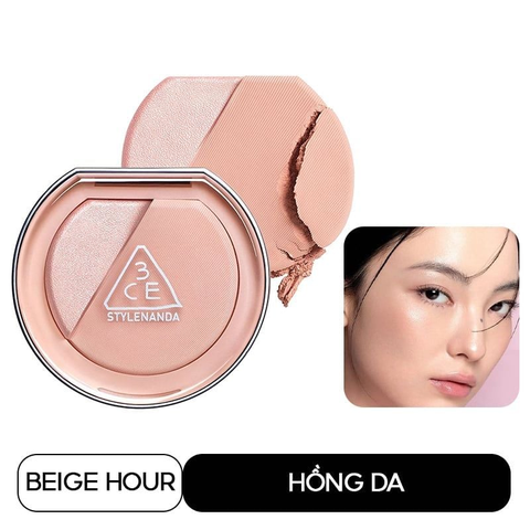 Phấn Má Hồng Bắt Sáng 3CE #Beige Hour - Hồng Da