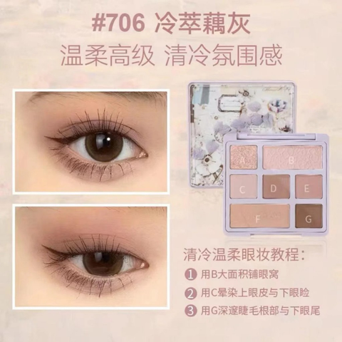 Bảng Phấn Mắt 7 ô Hold Live 706
