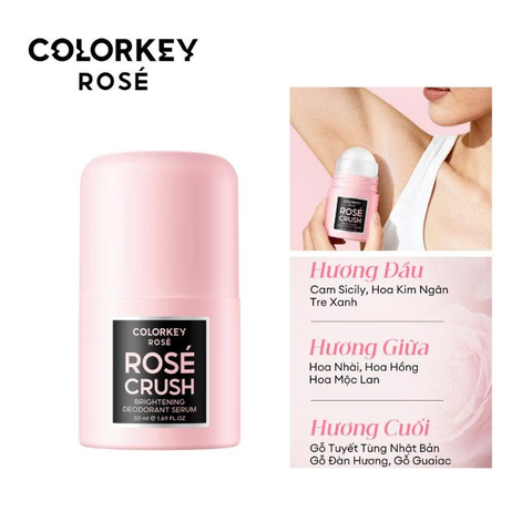 Lăn Khử Mùi COLORKEY Rosé Crush 50ML