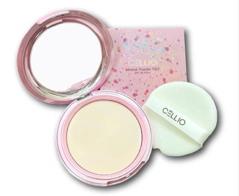 Phấn Phủ Cellio Shining Ex Two Way Cake 12g Màu Hồng Tone #13 Trắng Sáng