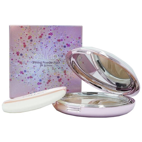 Phấn Phủ Cellio Shining Ex Two Way Cake 12g Màu Hồng Tone #21 Trắng Hồng