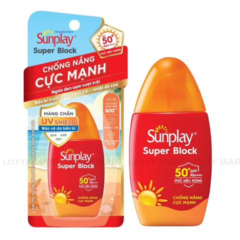 Sữa Chống Nắng Sunplay Bảo Vệ Da Vượt Trội Super Block SPF50+ PA++++ 30G