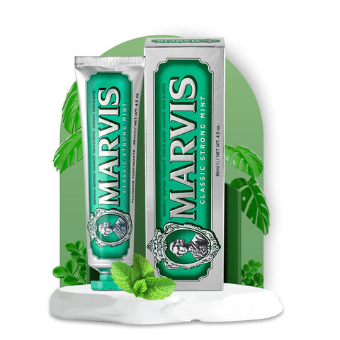 Kem Đánh Răng Marvis Màu Xanh Lá Hương Bạc Hà 85ml