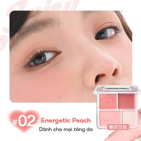 Phấn Má Hồng & Bắt Sáng Judydoll 4 Màu - 02 Mọi Tông Da 9g