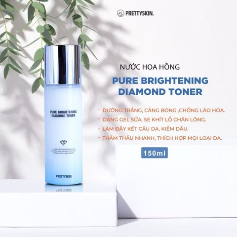 Nước Hoa Hồng Kim Cương PrettySkin 150ML