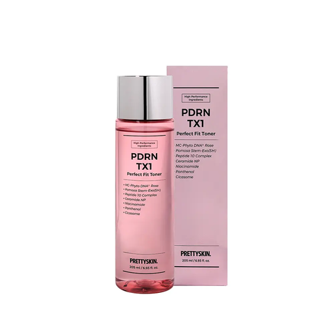 Nước Hoa Hồng PDRN TX1 Perfect Fit Toner PrettySkin 205ML