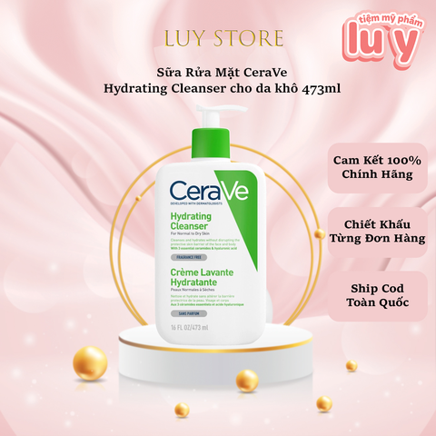 Sữa Rửa Mặt CeraVe Cho Da Thường Đến Khô 473ml