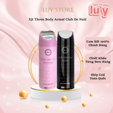 Xịt Thơm Body Armaf Club De Nuit